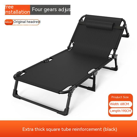 Portable Lounge Chair Simple Campsite Folding Bed