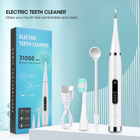 Portable Electric Toothbrush Set To Remove Dental Calculus