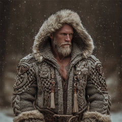 Men's Casual Printed Hoodie With No Pockets