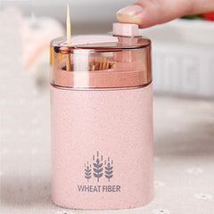 Automatic Toothpick Holder, Recycled Straw Container, Box With Dispenser, Kitchen Accessories