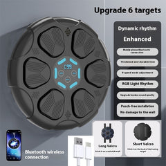 Bluetooth Boxing Target Home Boxing Fitness Light Music Boxing Trainer