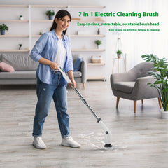 Long And Short Retractable Handheld Powerful Electric Multifunction Cleaning Brush
